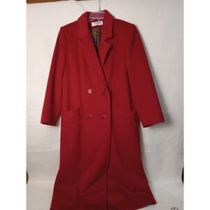 VintageJ. G. Hook Petite Red / raspberry Wool Blend Coat Lined Made in USA